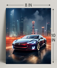 Futuristic Urban Drive Poster