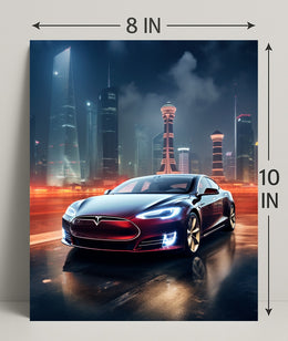 Futuristic Urban Drive Poster