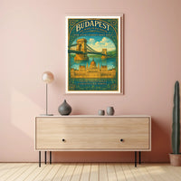 Budapest The Pearl of the Danube Poster