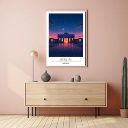 Brandenburg Gate Twilight Serenity Travel Poster
