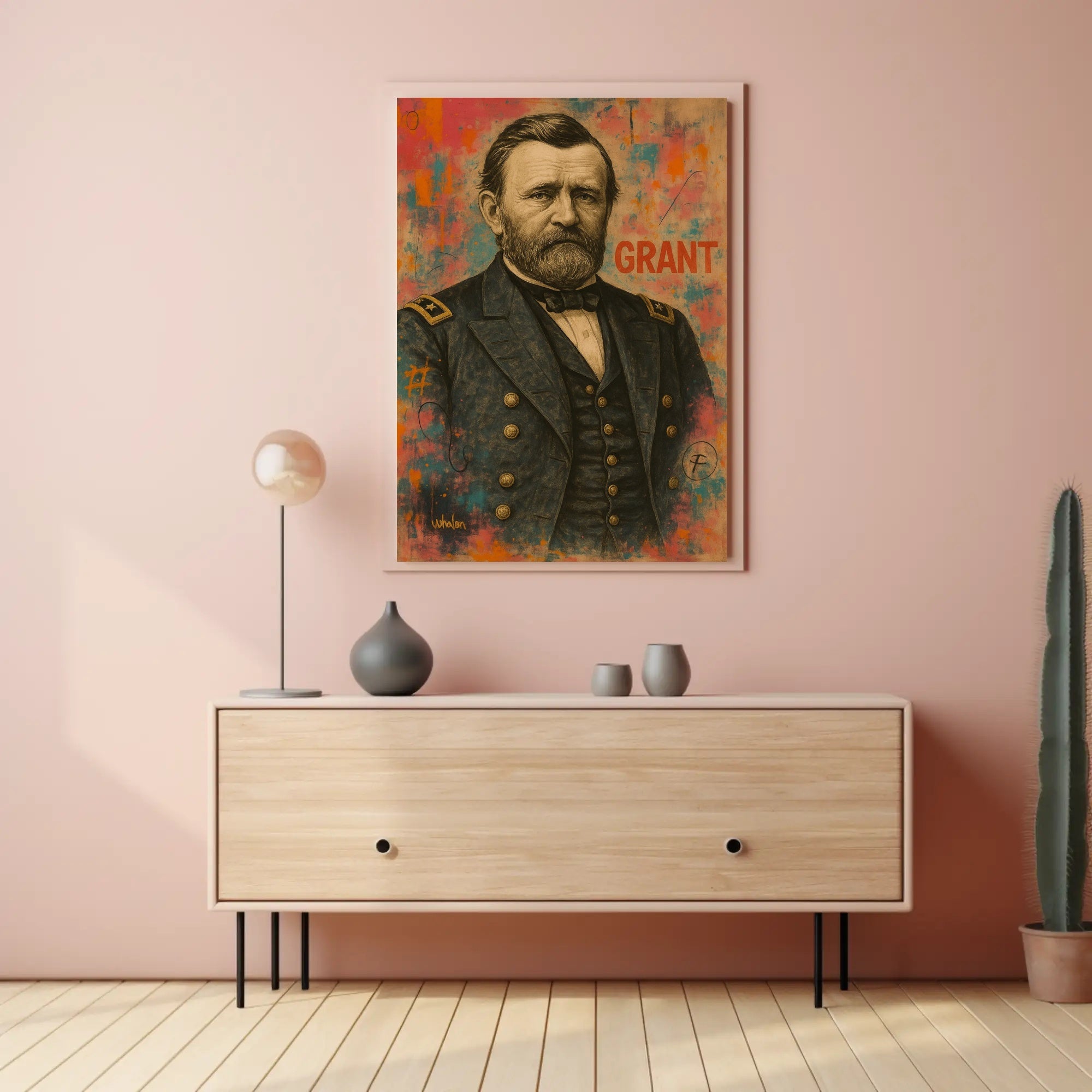 Grant Military Portrait Historical Presidential Poster