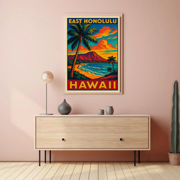 East Honolulu, Hawaii Poster