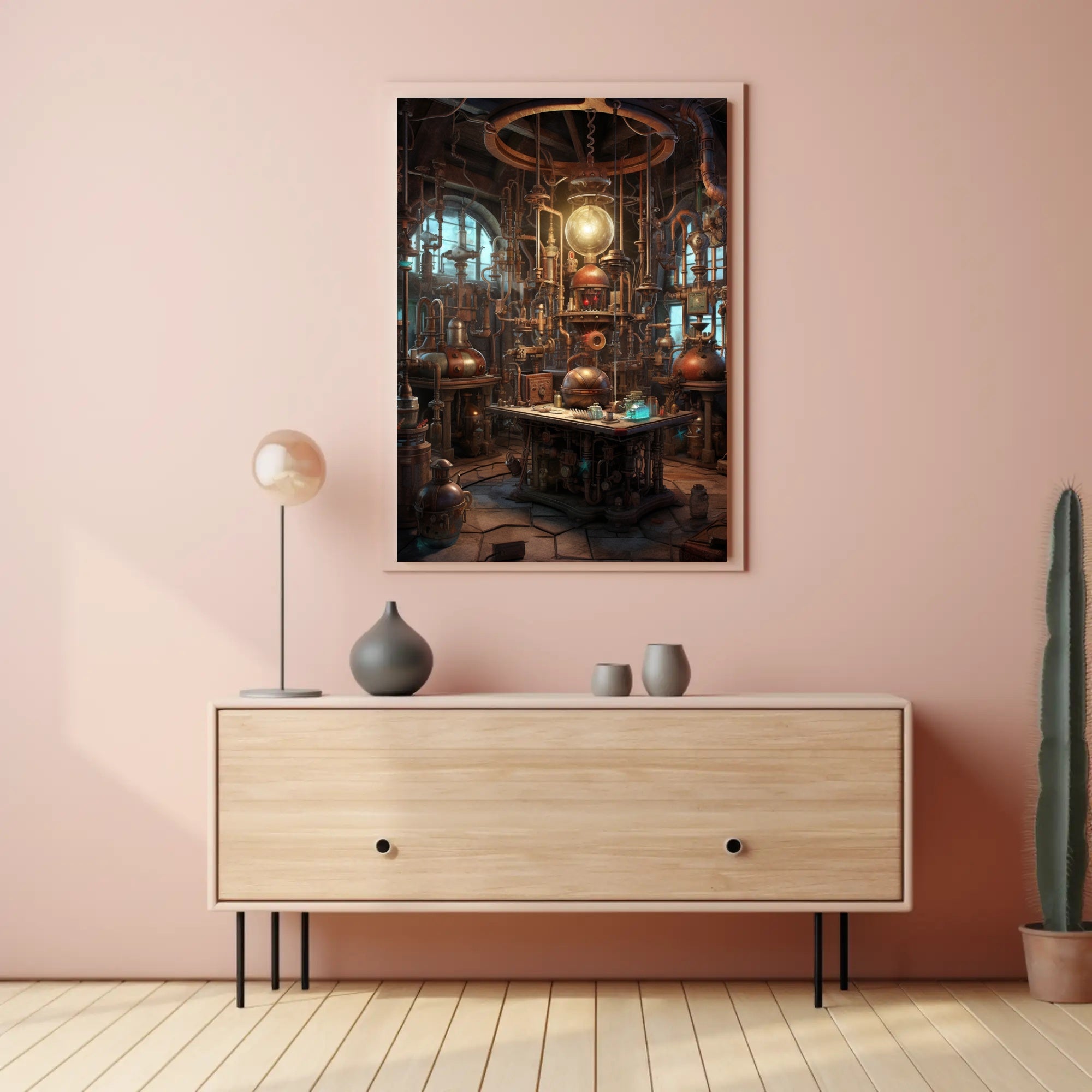 Steampunk Alchemist's Laboratory Poster