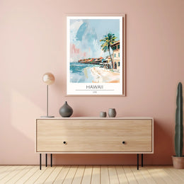 Tranquil Hawaiian Coastline Poster PosterGoat