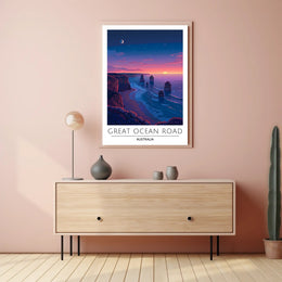 Great Ocean Road Scenic Travel Art Poster