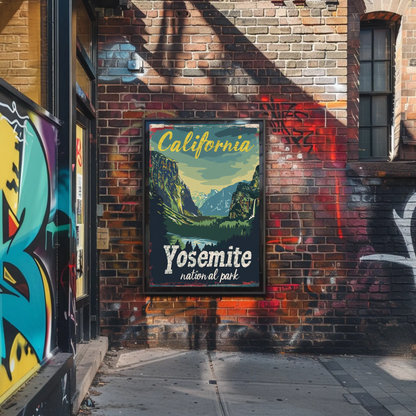 Vintage Poster California Yosemite