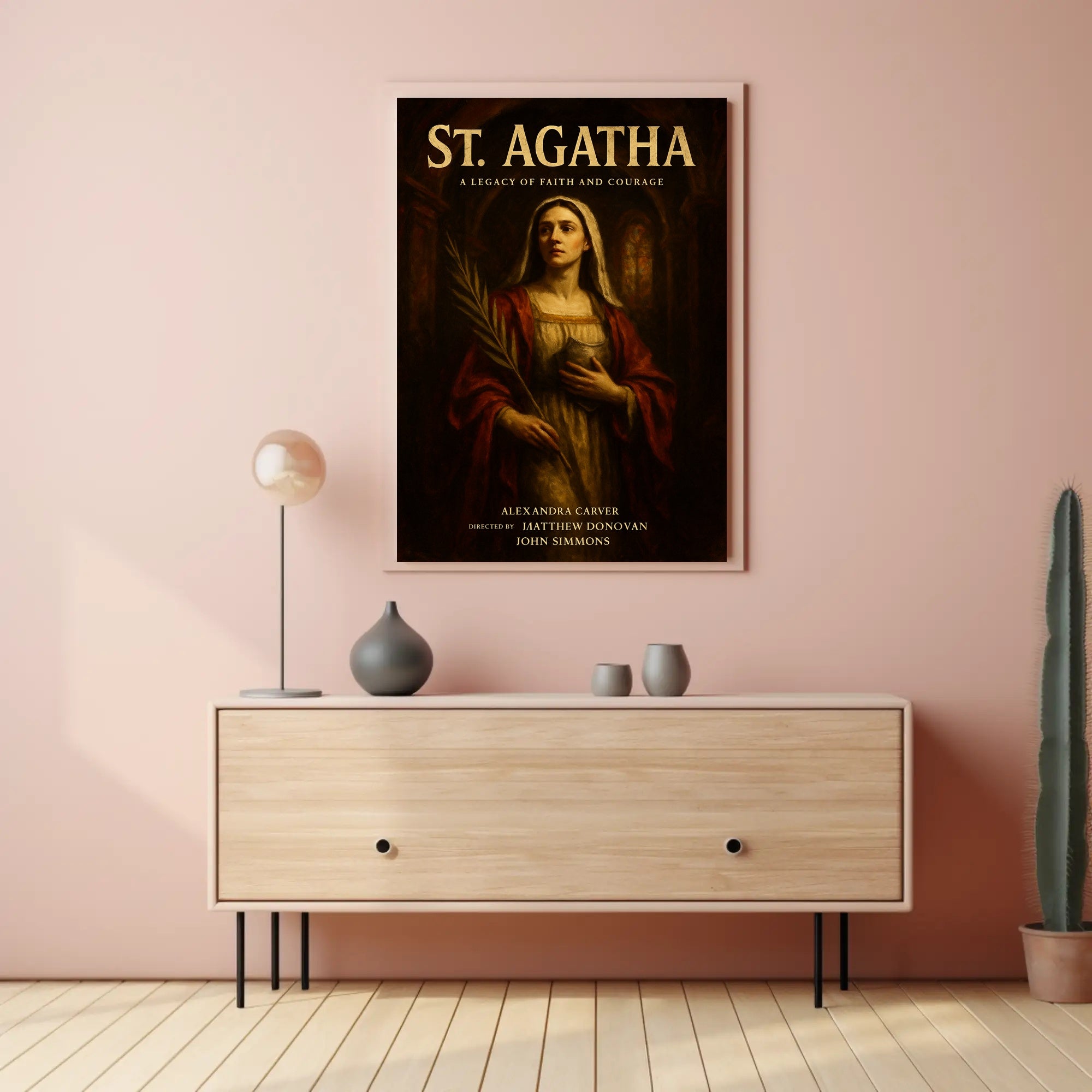 St. Agatha A Legacy of Faith and Courage Poster PosterGoat