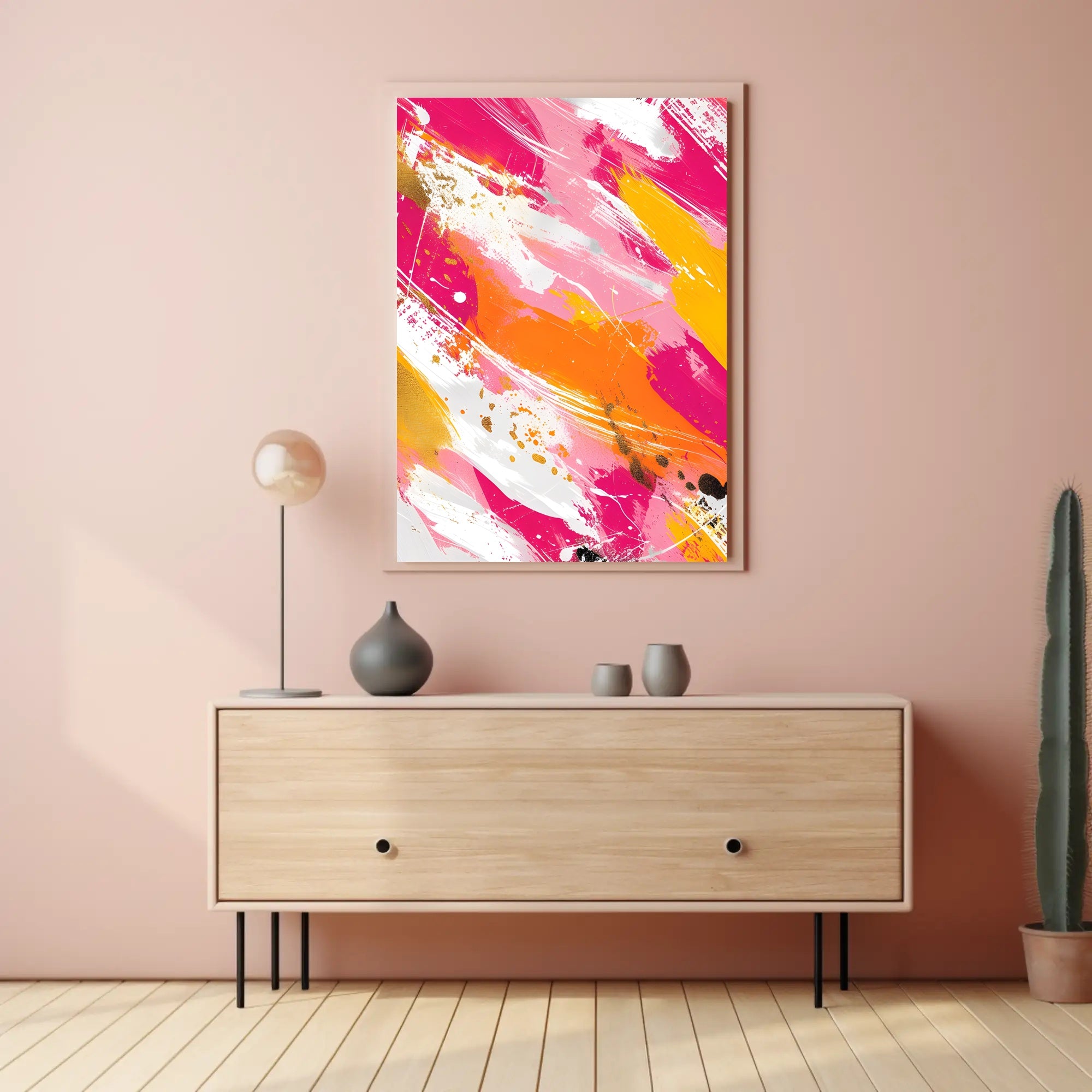 Vibrant Abstract Expressionist Art Print - Artistic Poster PosterGoat