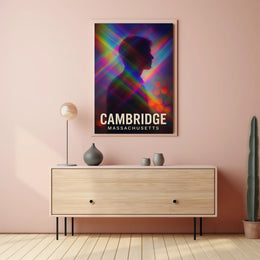 Cambridge Massachusetts Wanderlust Travel Minimalist Poster