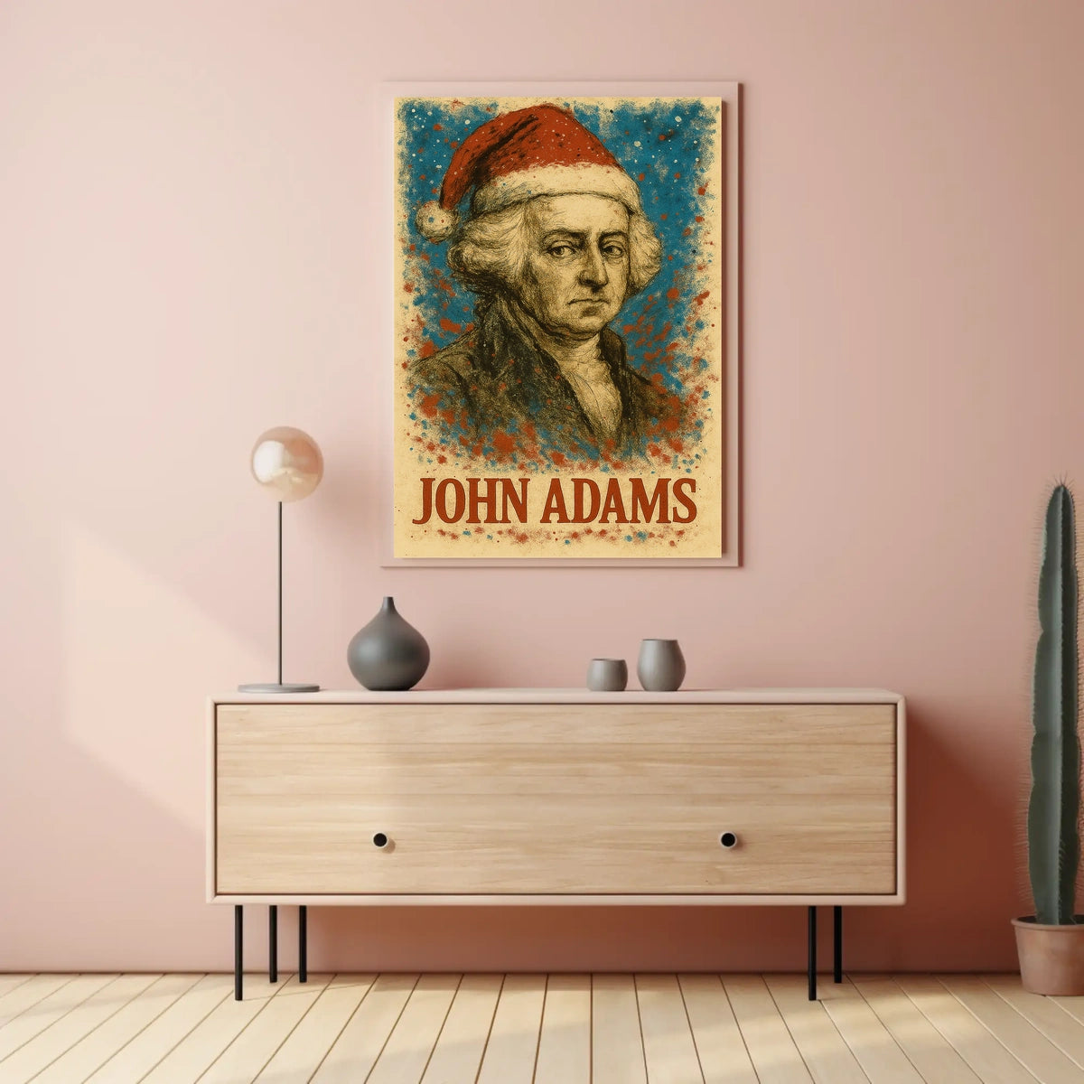 John Adams 2nd President of the United States Christmas SeriesPoster