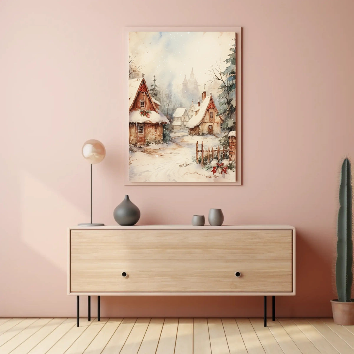 Winter Wonderland Village Poster