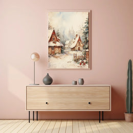 Winter Wonderland Village Poster