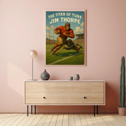 The Titan of Turf Jim Thorpe Poster