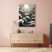 Moonlit Waves Poster PosterGoat