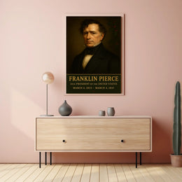 Franklin Pierce Portrait Historical Presidential Poster