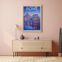 Rome, Italy A Vibrant Dreamscape Poster