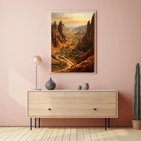 Pinnacles National Park Travel Poster Vintage Print