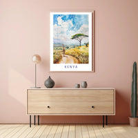 Serene Kenyan Landscape Poster PosterGoat