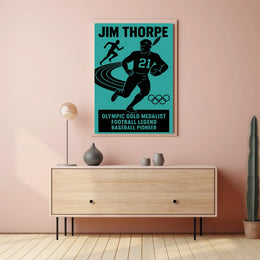 Celebrating a Sports Icon Jim Thorpe Poster