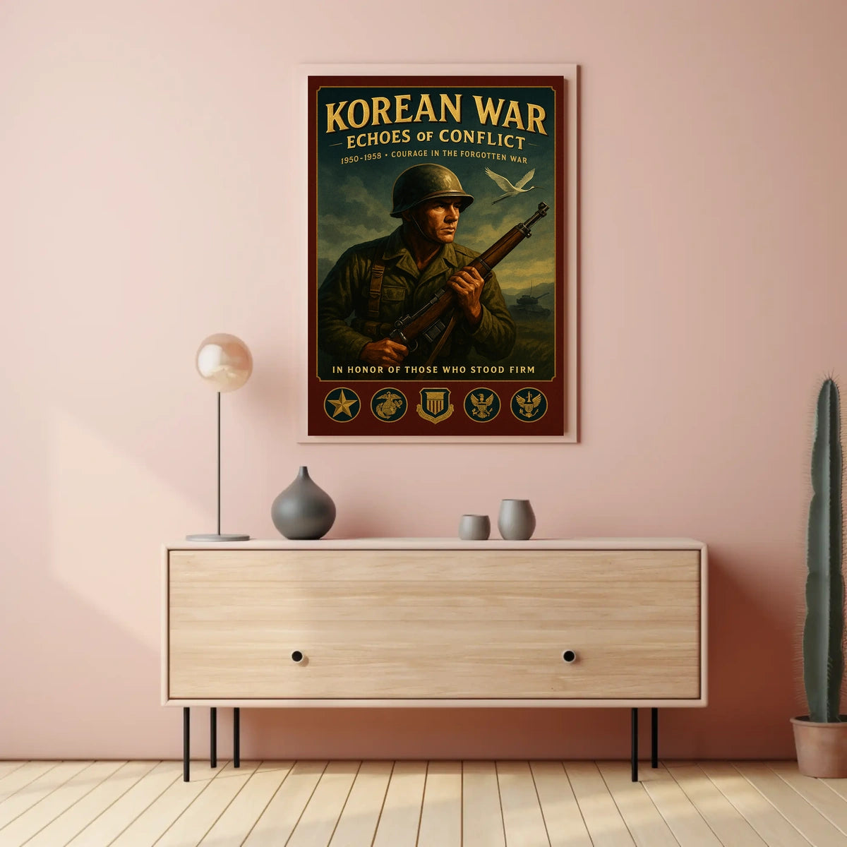 Echoes Of Conflict Korean War Tribute Poster