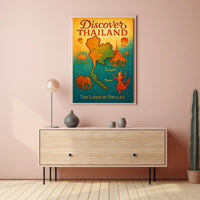 Discover Thailand The Land of Smiles Poster