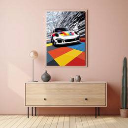 Vibrant Speed Poster PosterGoat