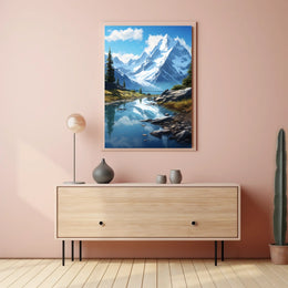 Majestic Mountain Landscape Poster