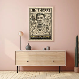 Legendary Champion Commemorative Jim Thorpe Poster