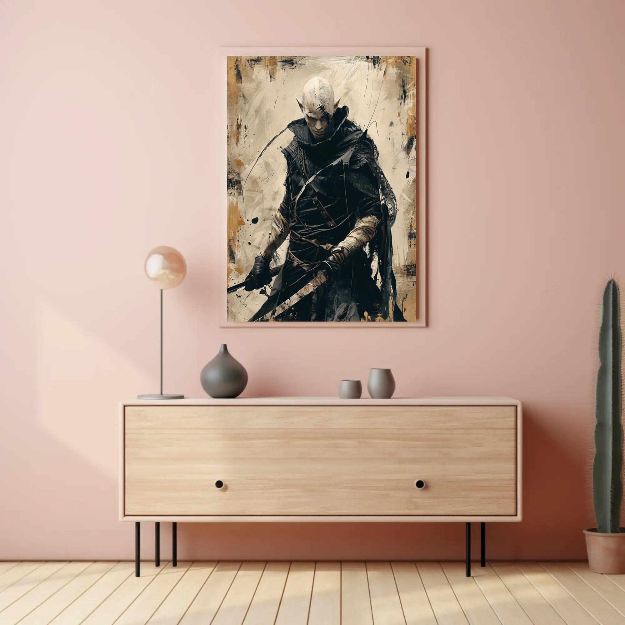 Mystical Elf Warrior Fantasy Art Poster Decor PosterGoat