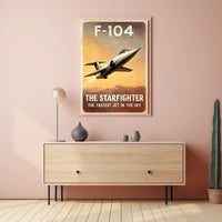 F-104 Starfighter The Fastest Jet Poster PosterGoat