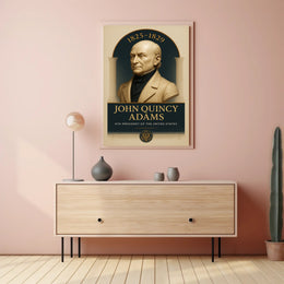 John Quincy Adams Vintage Presidential Historical Poster PosterGoat