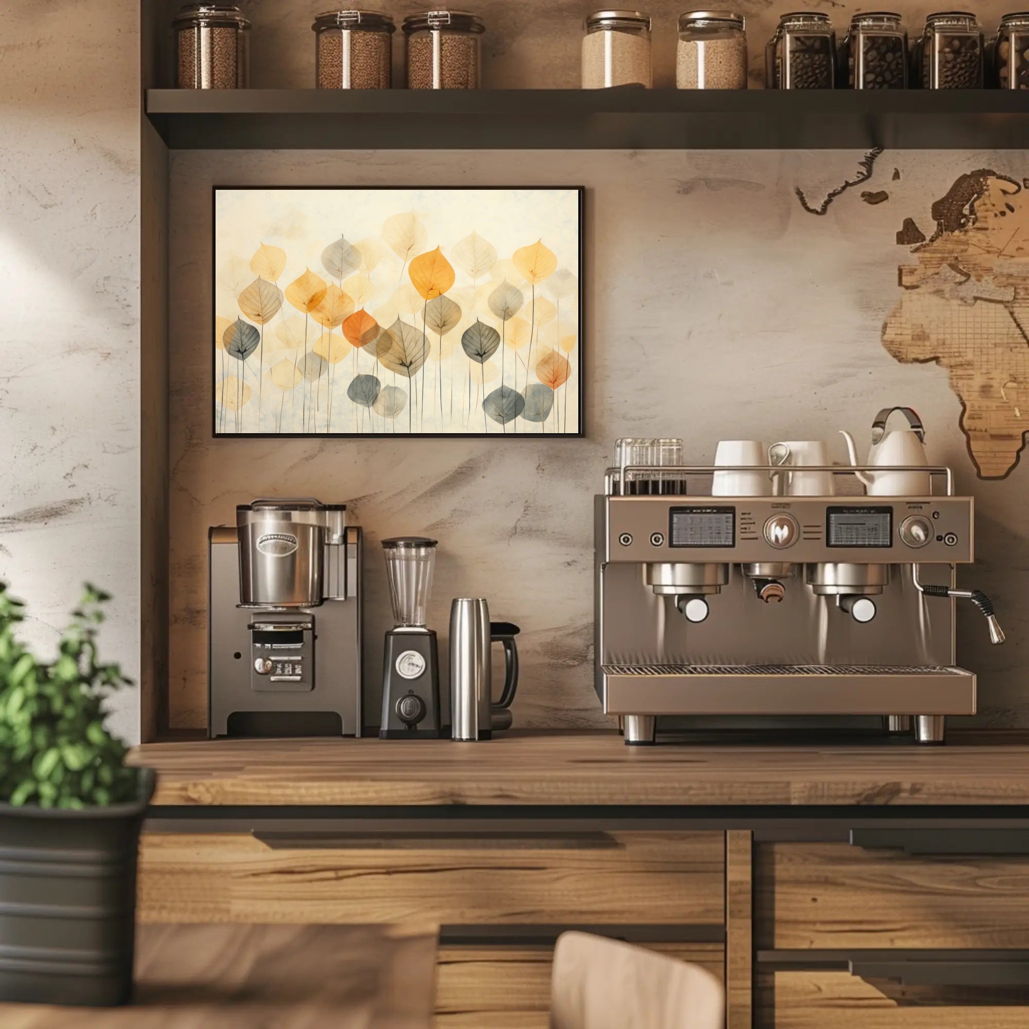 Autumn Leaves Abstraction Poster