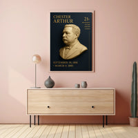 Chester A. Arthur Commemorative Vintage Presidential Poster PosterGoat