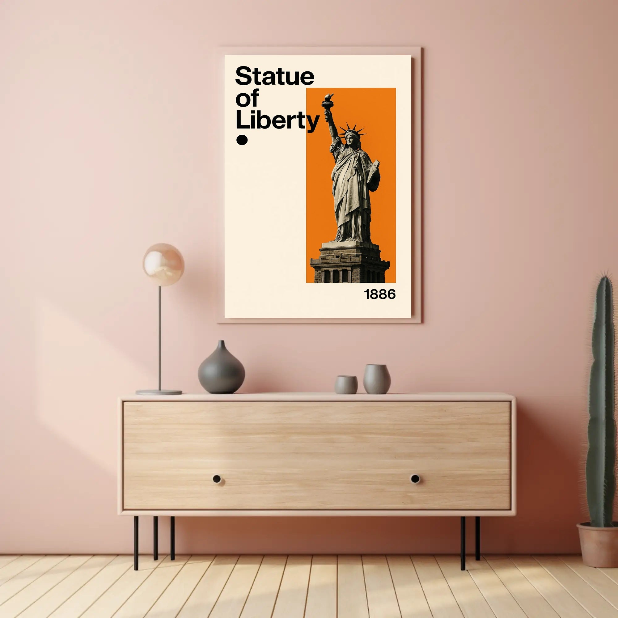 Statue of Liberty Modern Art Cultural Poster