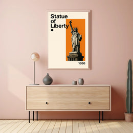 Statue of Liberty Modern Art Cultural Poster