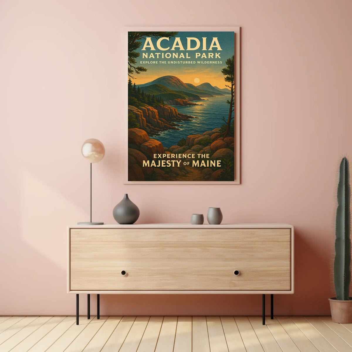 Acadia National Park Scenic Beauty Travel Poster