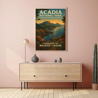 Acadia National Park Scenic Beauty Travel Poster