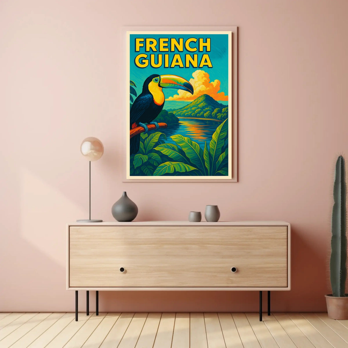 French Guiana Tropical Paradise Poster