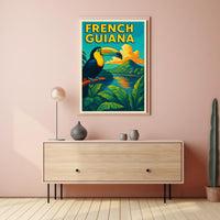French Guiana Tropical Paradise Poster