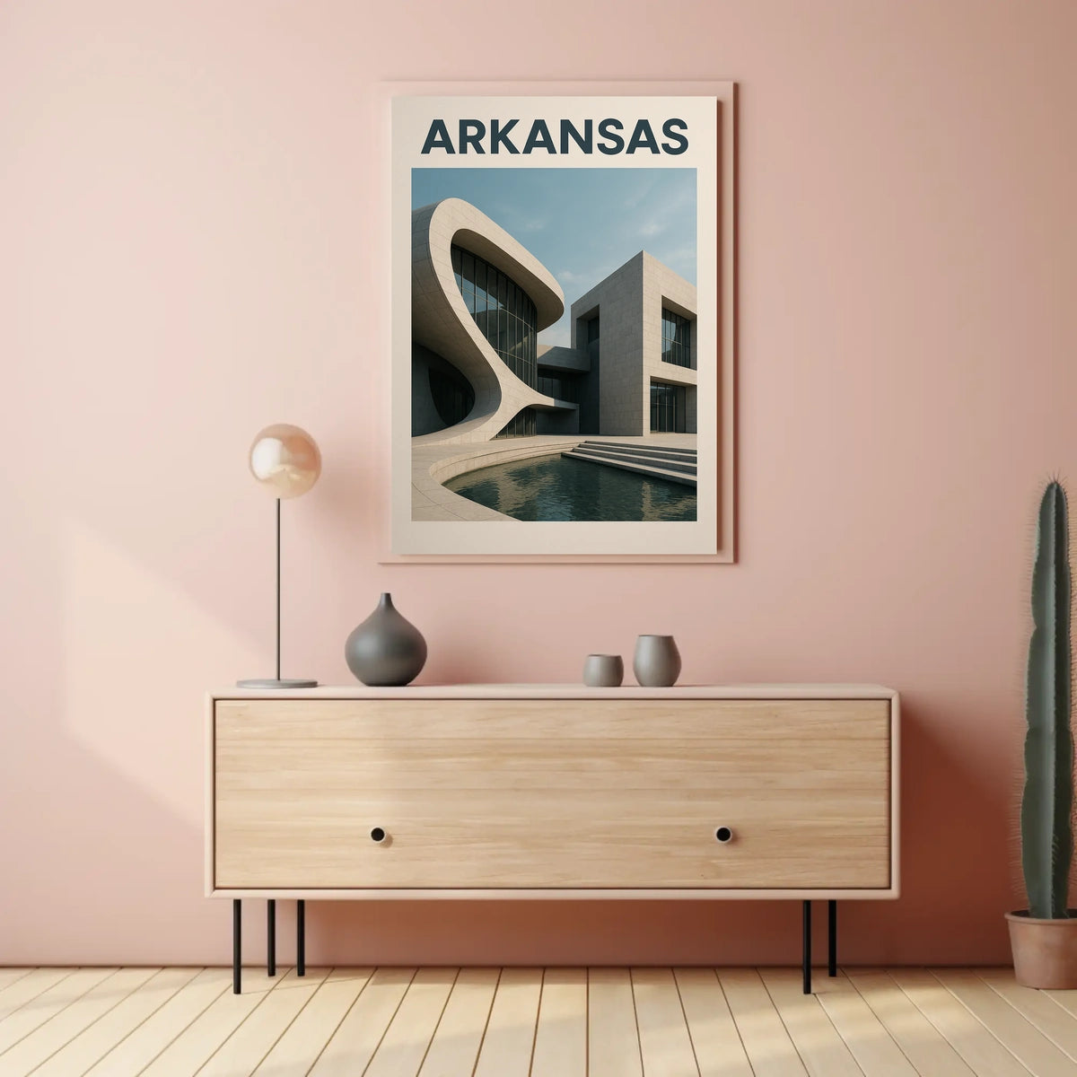 Modern Architecture In Arkansas Modern Poster