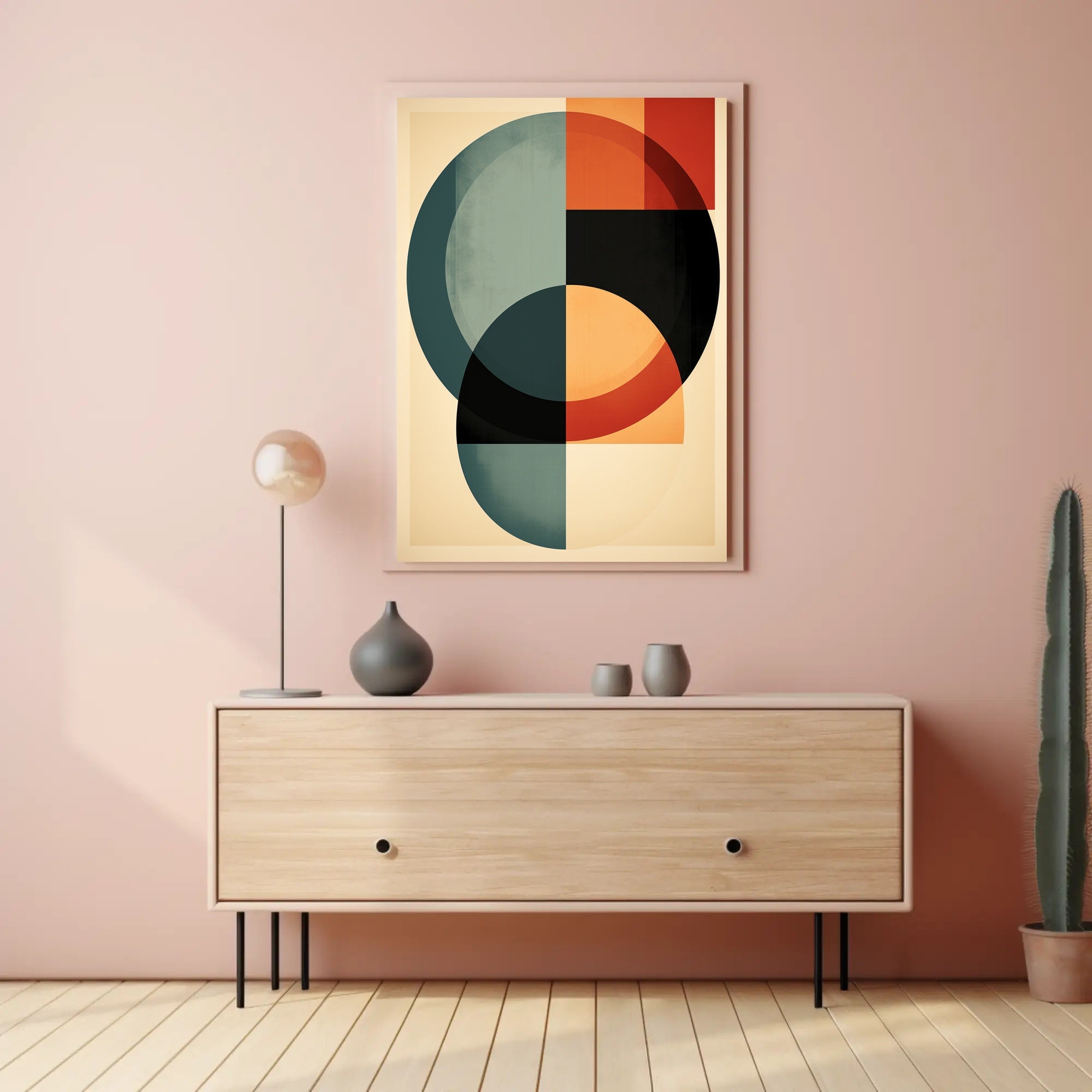 Abstract Geometric Harmony Abstract Poster