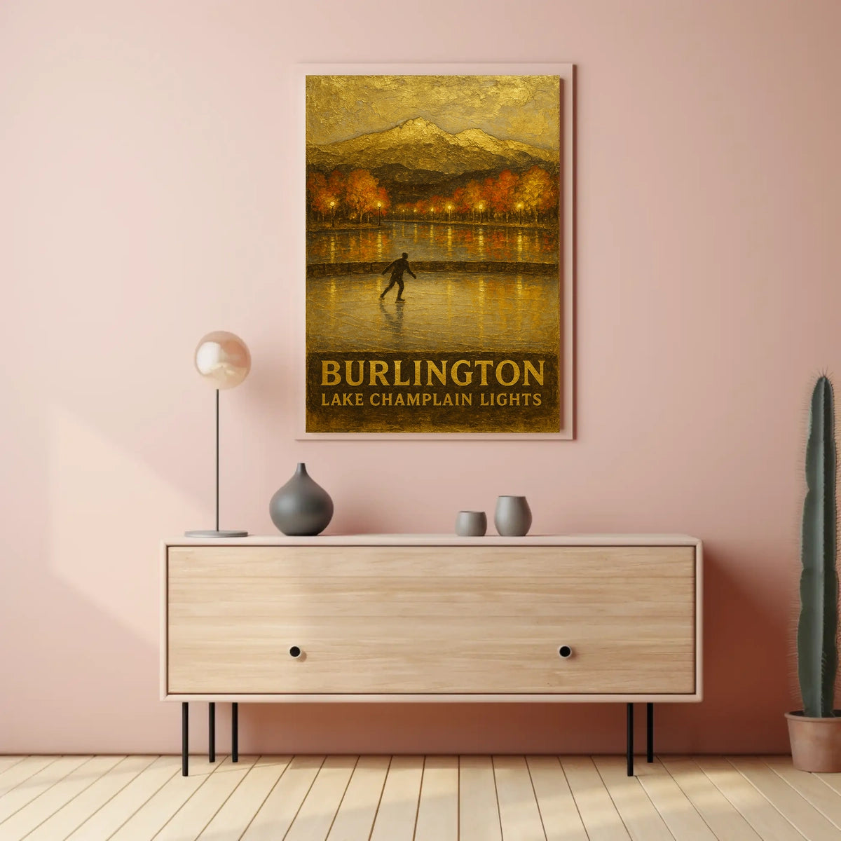 Burlington Lake Champlain Lights Poster