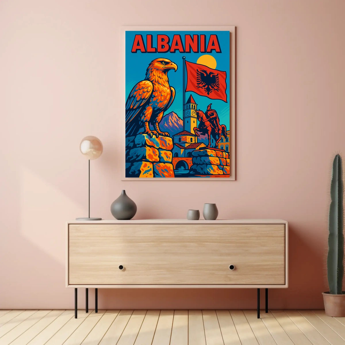 Albania A Vibrant Tribute Poster