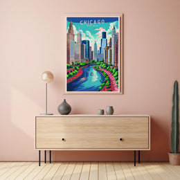 Chicago Riverwalk Poster