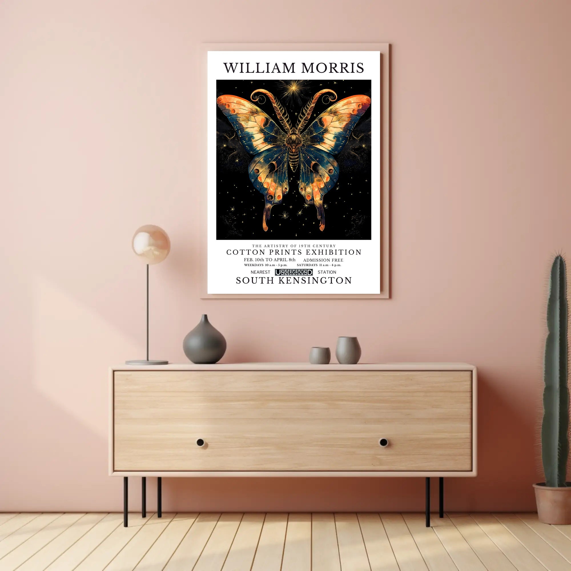 William Morris Artistry 19th Century Cotton Prints Poster