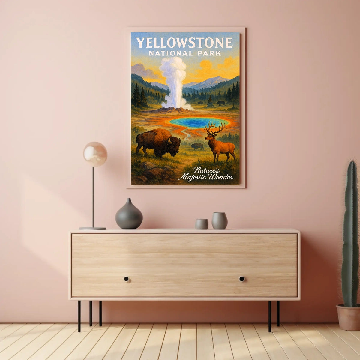 Yellowstone National Park Nature's Majestic Wonder Poster