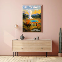 Yellowstone National Park Nature's Majestic Wonder Poster