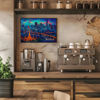 Vibrant Thailand Skyline Poster