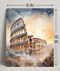 Colosseum At Dusk Poster