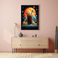 Cosmic Beverage Adventure Poster